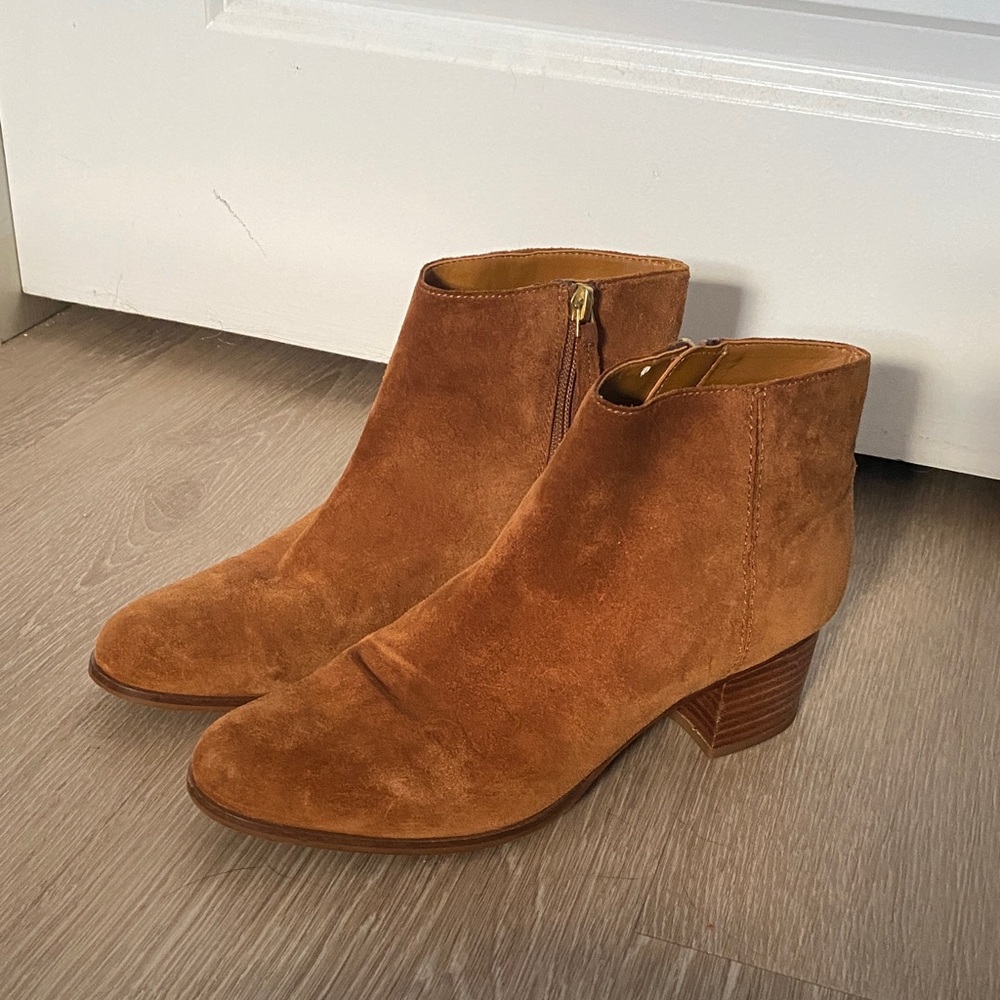 Franco Sarto - Brown Suede Ankle Boots